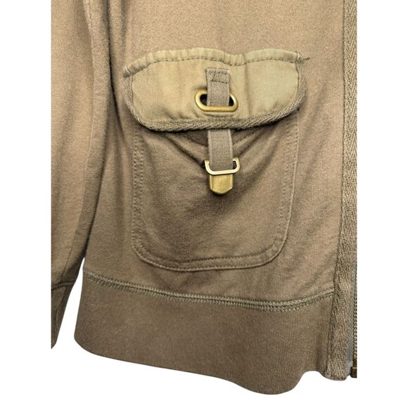 Lauren Ralph Lauren LRL Women’s Medium Zip Up Jacket Olive Green Lightweight - Picture 2 of 5